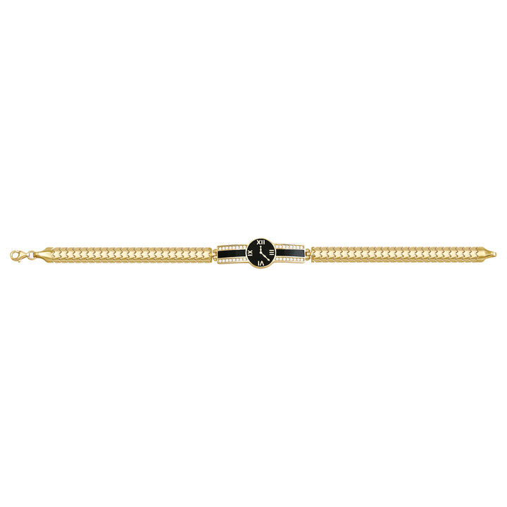 Solid gold id bracelet, 8.95 g — shown square on a plain background.