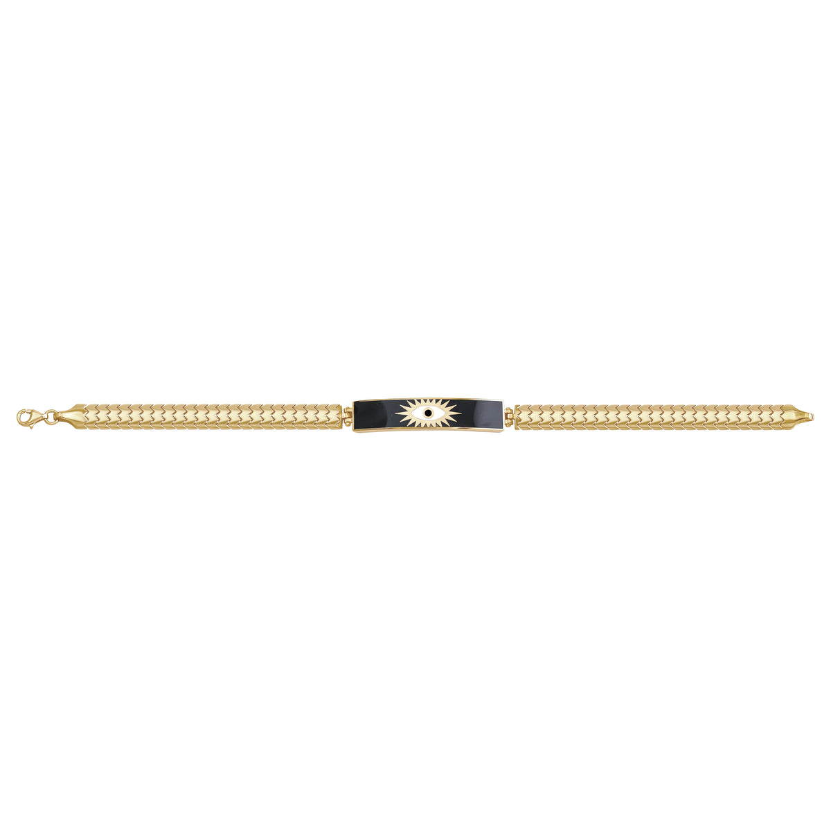 Solid gold id bracelet, 8.30 g — shown square on a plain background.