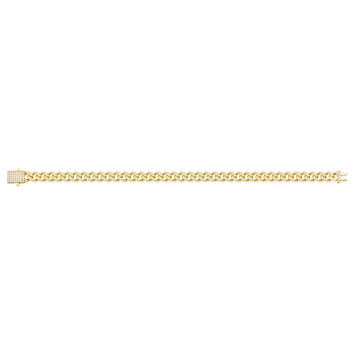 Solid gold curb bracelet, 11.25 g — shown square on a plain background.