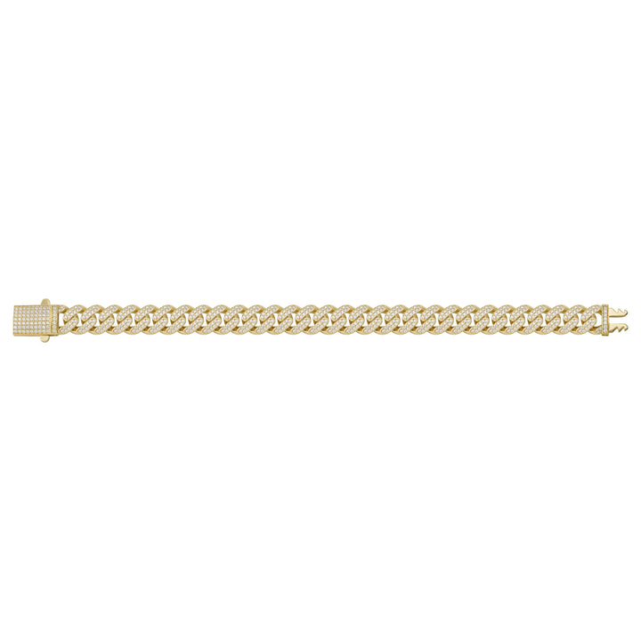 Solid gold curb bracelet, 15.40 g — shown square on a plain background.