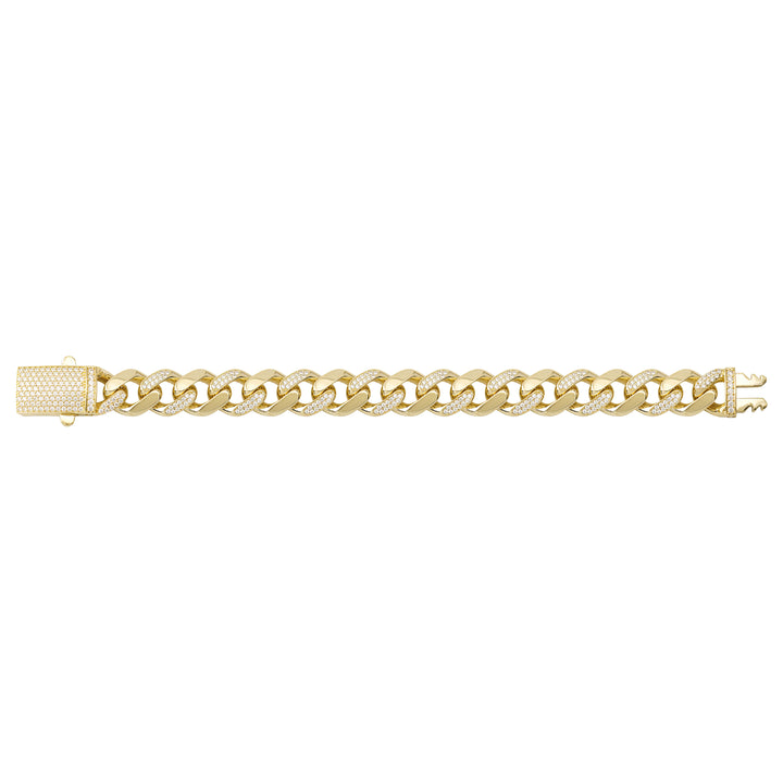 Solid gold curb bracelet, 21.70 g — shown square on a plain background.
