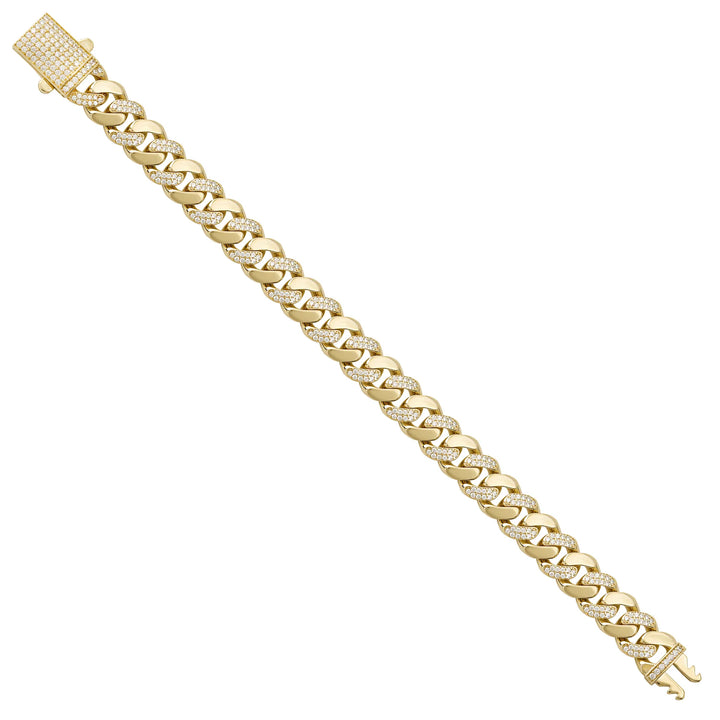 Solid gold curb bracelet, 16.05 g — shown at an angle across the frame.