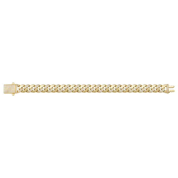 Solid gold curb bracelet, 16.05 g — shown square on a plain background.