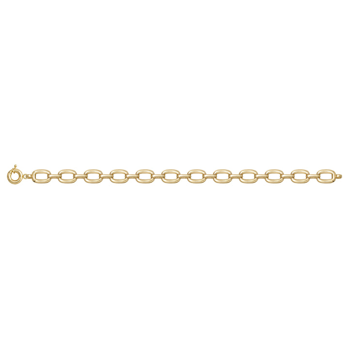 Solid gold fancy link bracelet, 8.10 g — shown square on a plain background.