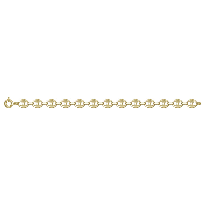 Solid gold mariner bracelet, 6.99 g — shown square on a plain background.