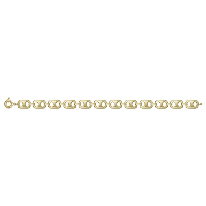 Solid gold mariner bracelet, 8.41 g — shown square on a plain background.