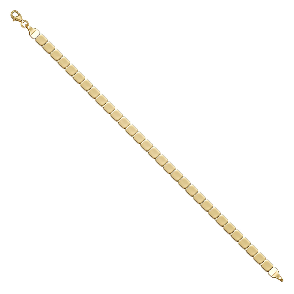 Solid gold id bracelet, 5.60 g — shown at an angle across the frame.