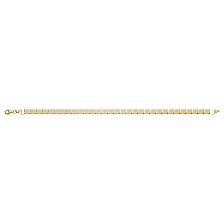 Solid gold id bracelet, 5.60 g — shown square on a plain background.