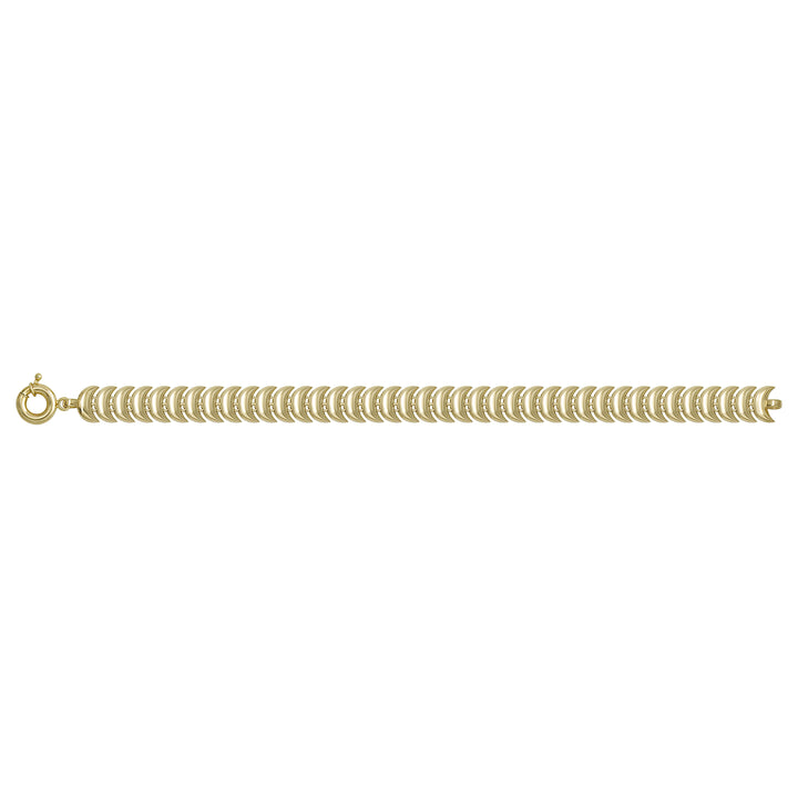 Solid gold bead bracelet, 10.20 g — shown square on a plain background.