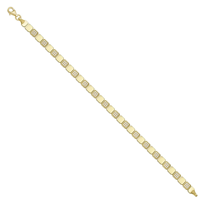 Solid gold id bracelet, 7.48 g — shown at an angle across the frame.