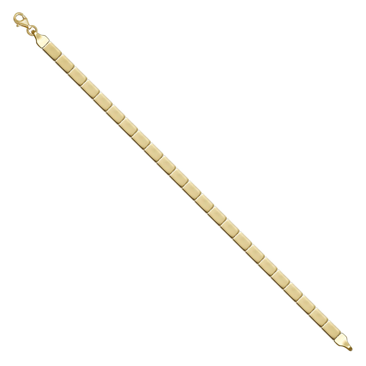 Solid gold id bracelet, 6.15 g — shown at an angle across the frame.