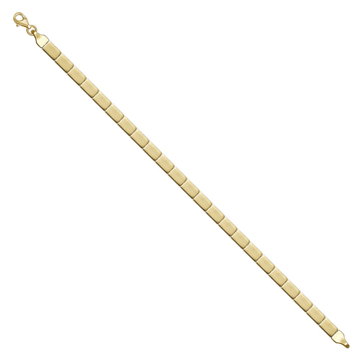 Solid gold id bracelet, 6.15 g — shown at an angle across the frame.
