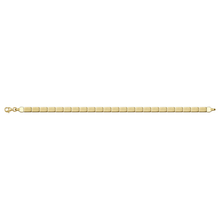 Solid gold id bracelet, 6.15 g — shown square on a plain background.