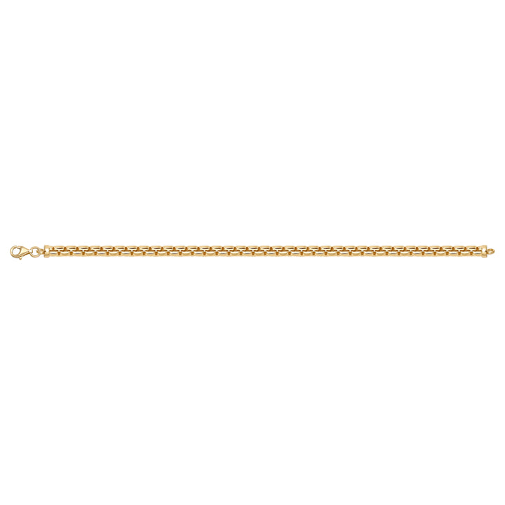 Solid gold braided bracelet, 8.10 g — shown square on a plain background.