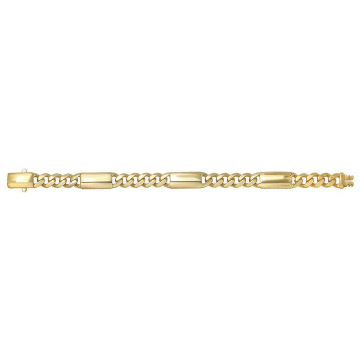 Solid gold curb bracelet, 12.20 g — shown square on a plain background.
