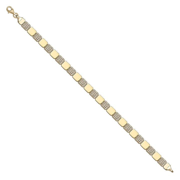 Solid gold id bracelet, 7.45 g — shown at an angle across the frame.