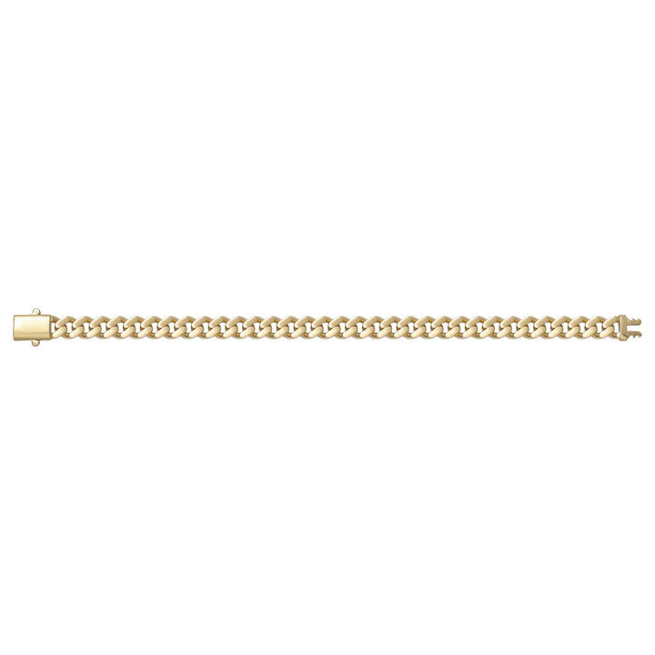 Solid gold curb bracelet, 12.40 g — shown square on a plain background.