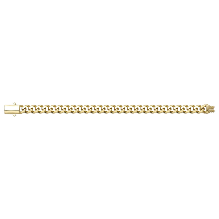 Solid gold curb bracelet, 10.60 g — shown square on a plain background.