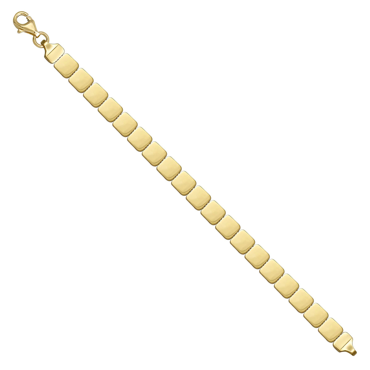 Solid gold id bracelet, 11.05 g — shown at an angle across the frame.