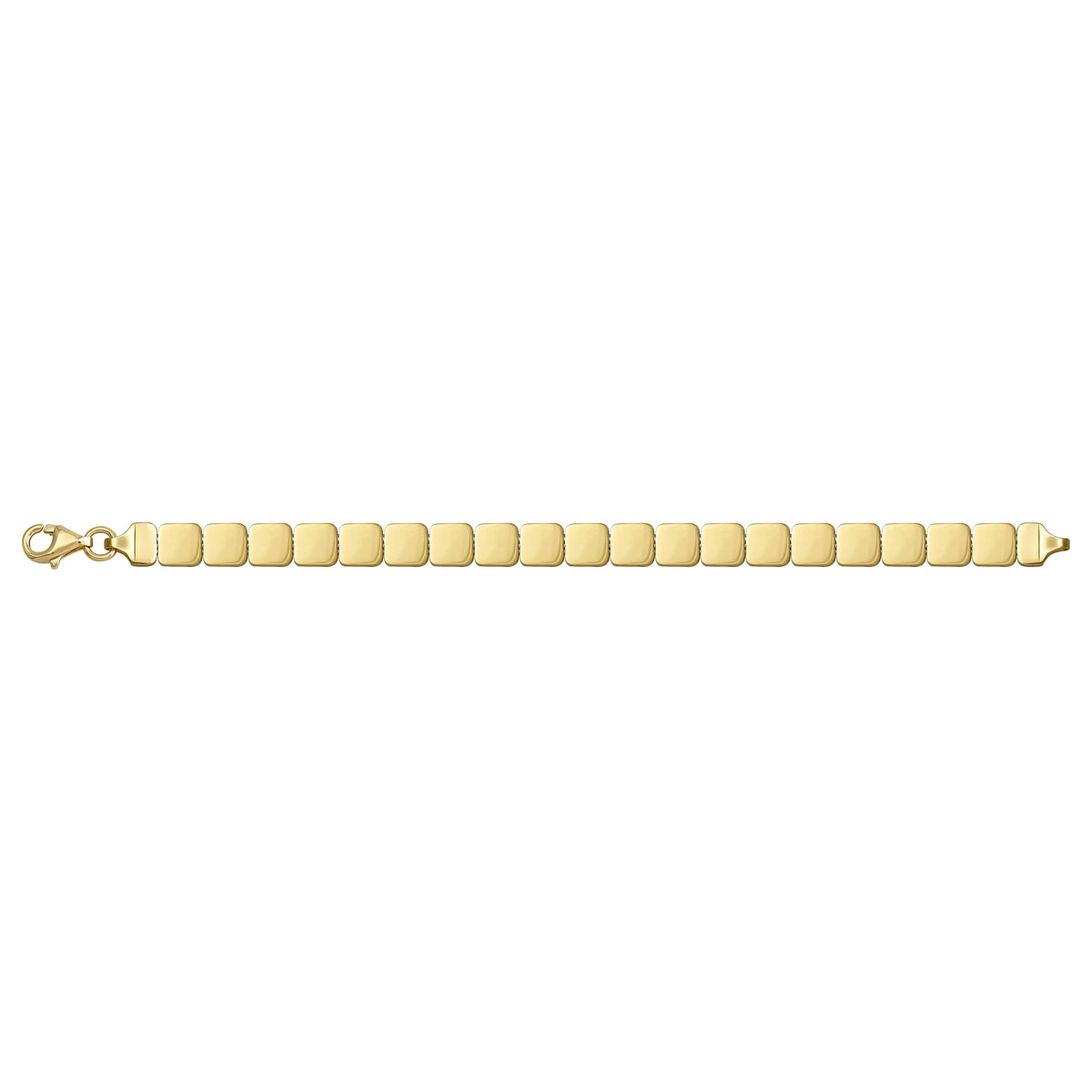 Solid gold id bracelet, 11.05 g — shown square on a plain background.