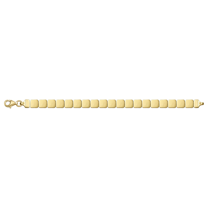 Solid gold id bracelet, 11.05 g — shown square on a plain background.
