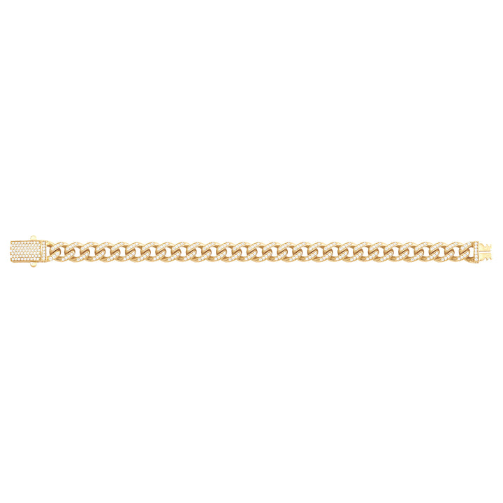 Solid gold curb bracelet, 15.74 g — shown square on a plain background.