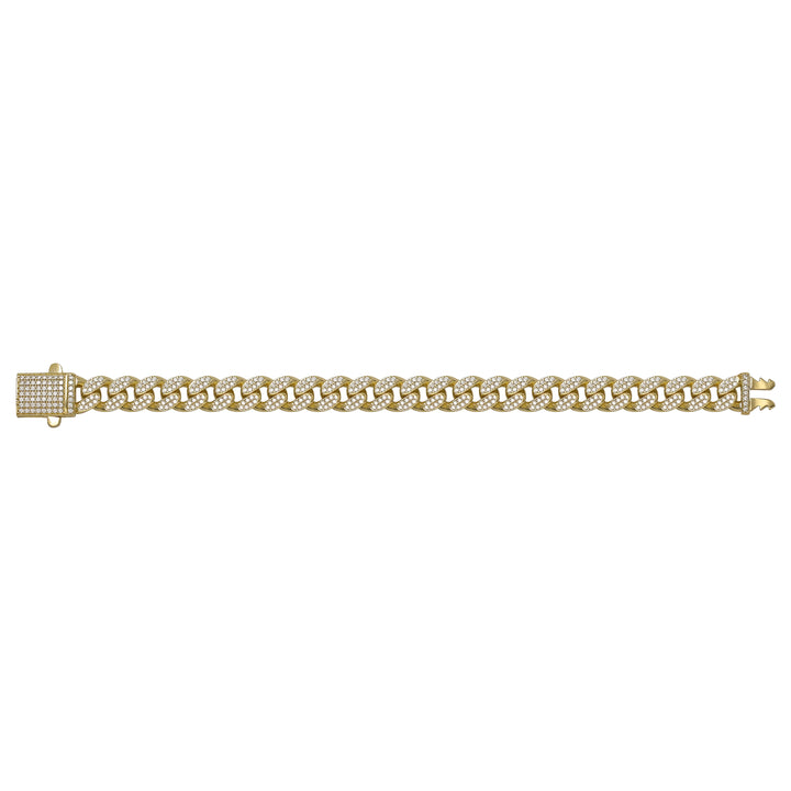 Solid gold curb bracelet, 20.75 g — shown square on a plain background.