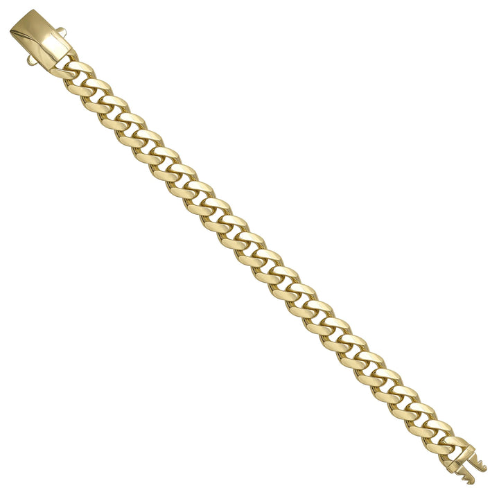 Solid gold curb bracelet, 16.26 g — shown at an angle across the frame.