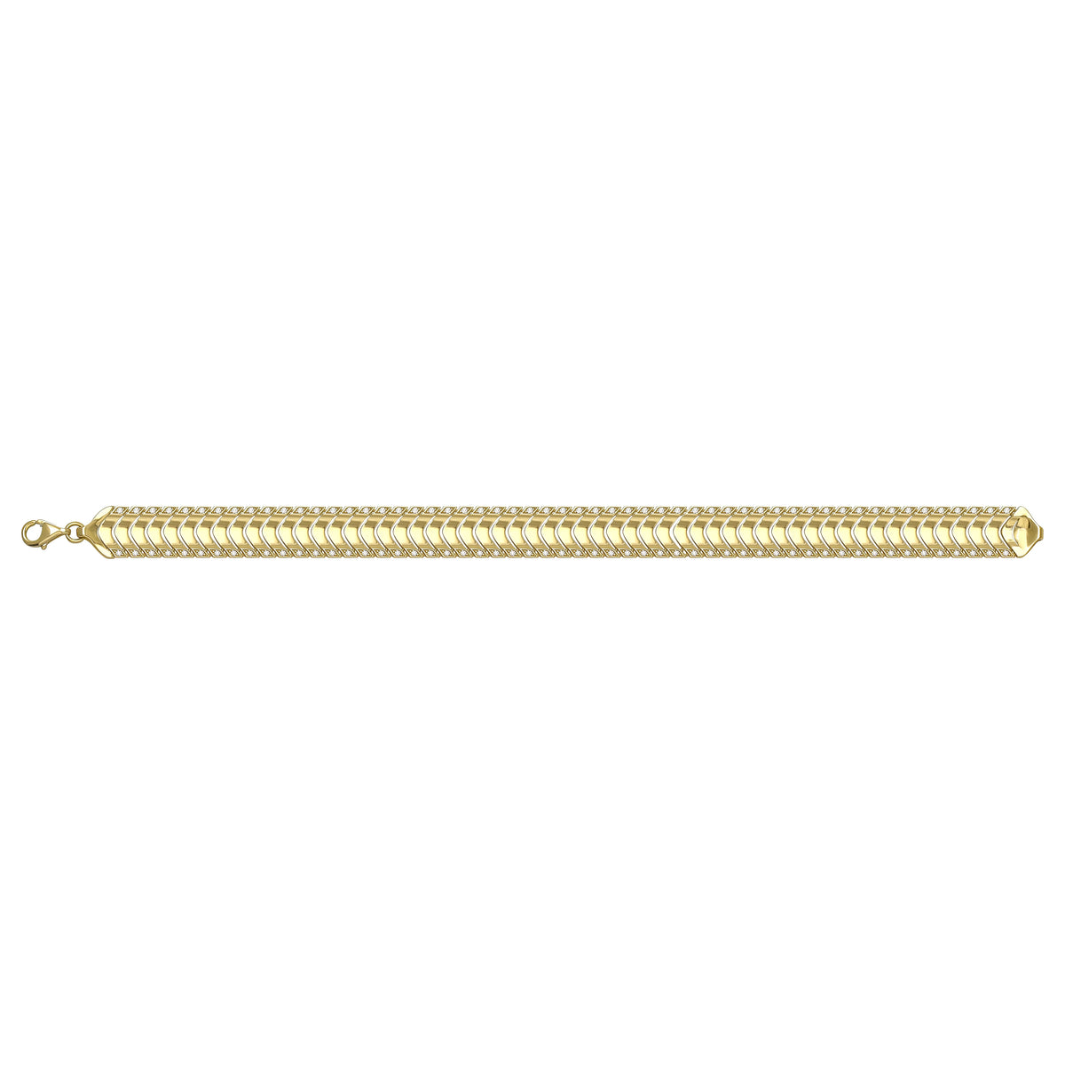 Solid gold braided bracelet, 13.40 g — shown square on a plain background.