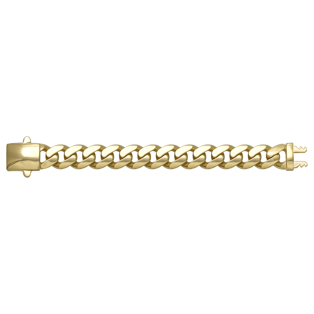 Solid gold curb bracelet, 32.20 g — shown square on a plain background.
