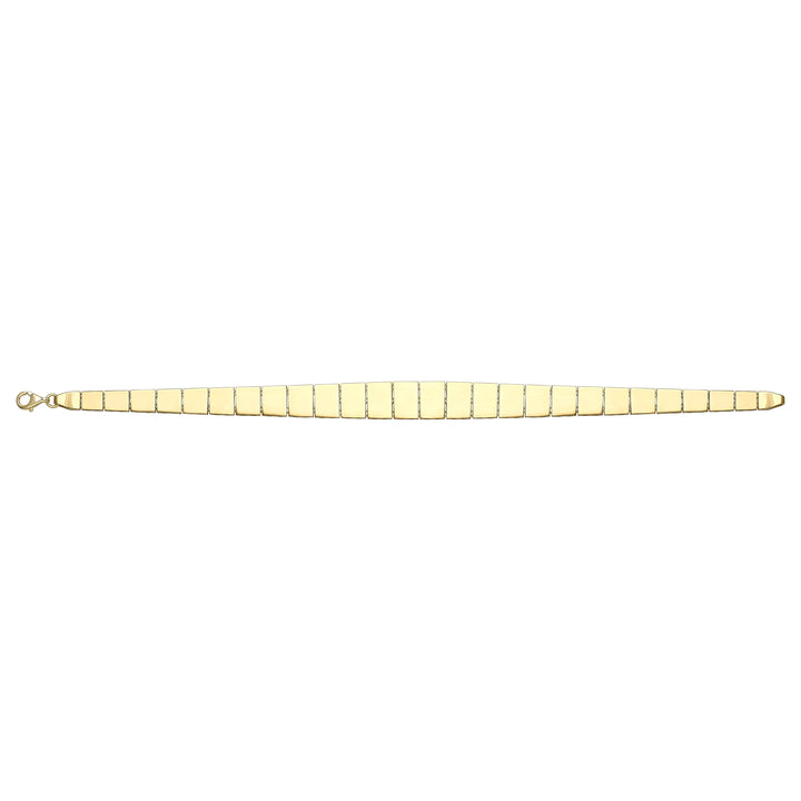 Solid gold id bracelet, 7.30 g — shown square on a plain background.