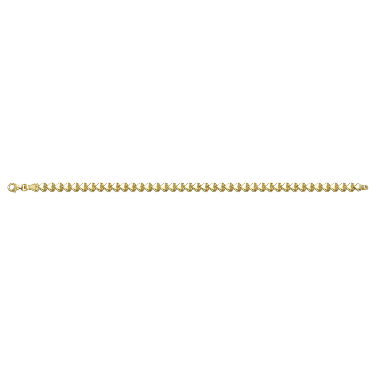 Solid gold fancy link bracelet, 6.40 g — shown square on a plain background.