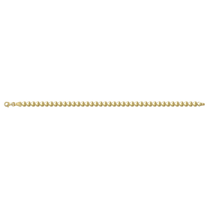 Solid gold fancy link bracelet, 6.40 g — shown square on a plain background.