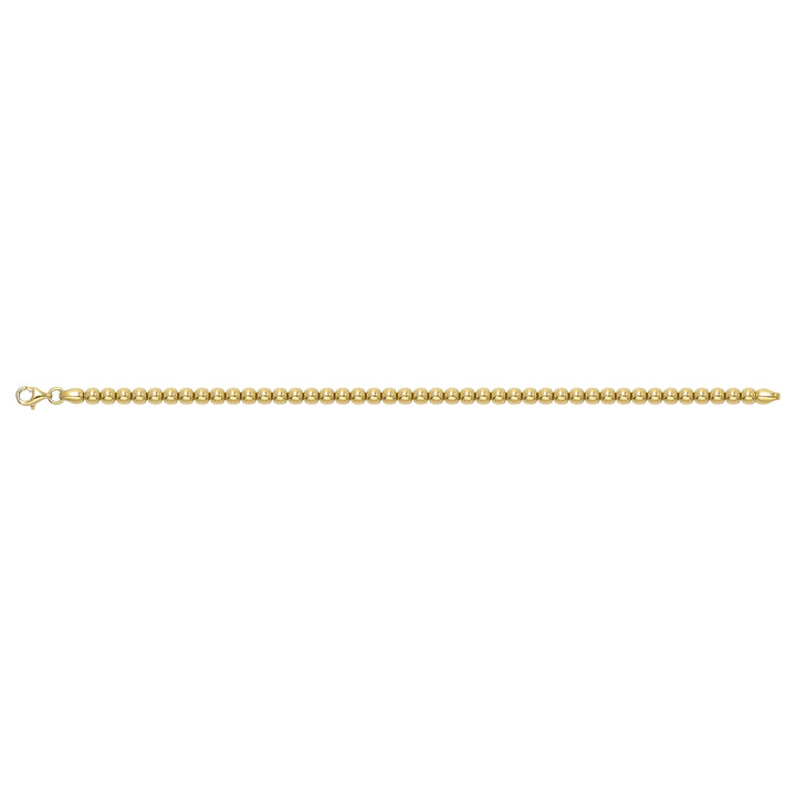 Solid gold bead bracelet, 5.70 g — shown square on a plain background.