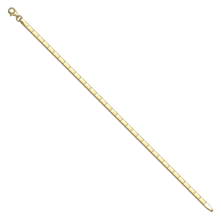 Solid gold id bracelet, 4.65 g — shown at an angle across the frame.
