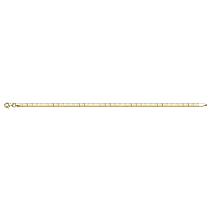 Solid gold id bracelet, 4.65 g — shown square on a plain background.