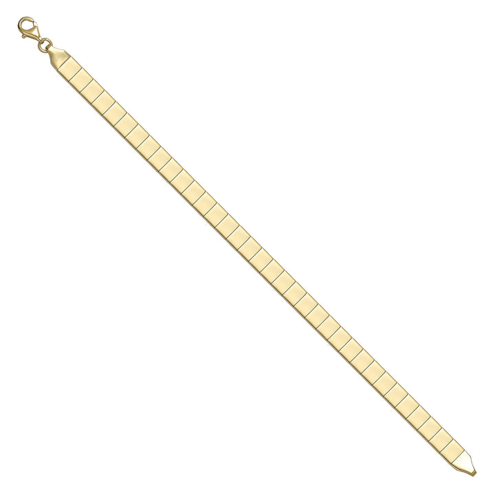 Solid gold id bracelet, 6.90 g — shown at an angle across the frame.