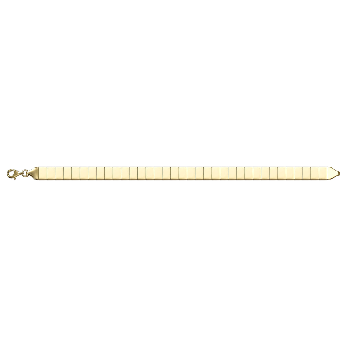 Solid gold id bracelet, 8.00 g — shown square on a plain background.