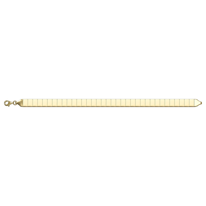 Solid gold id bracelet, 8.00 g — shown square on a plain background.