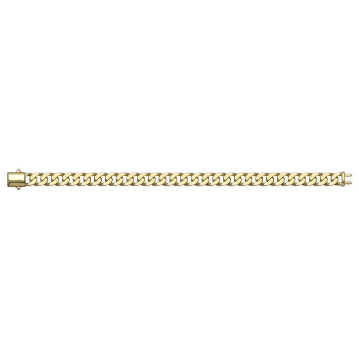 Solid gold curb bracelet, 12.80 g — shown square on a plain background.