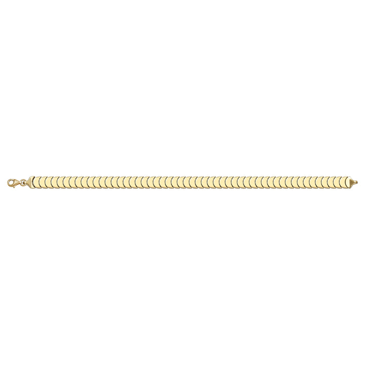 Solid gold braided bracelet, 9.50 g — shown square on a plain background.