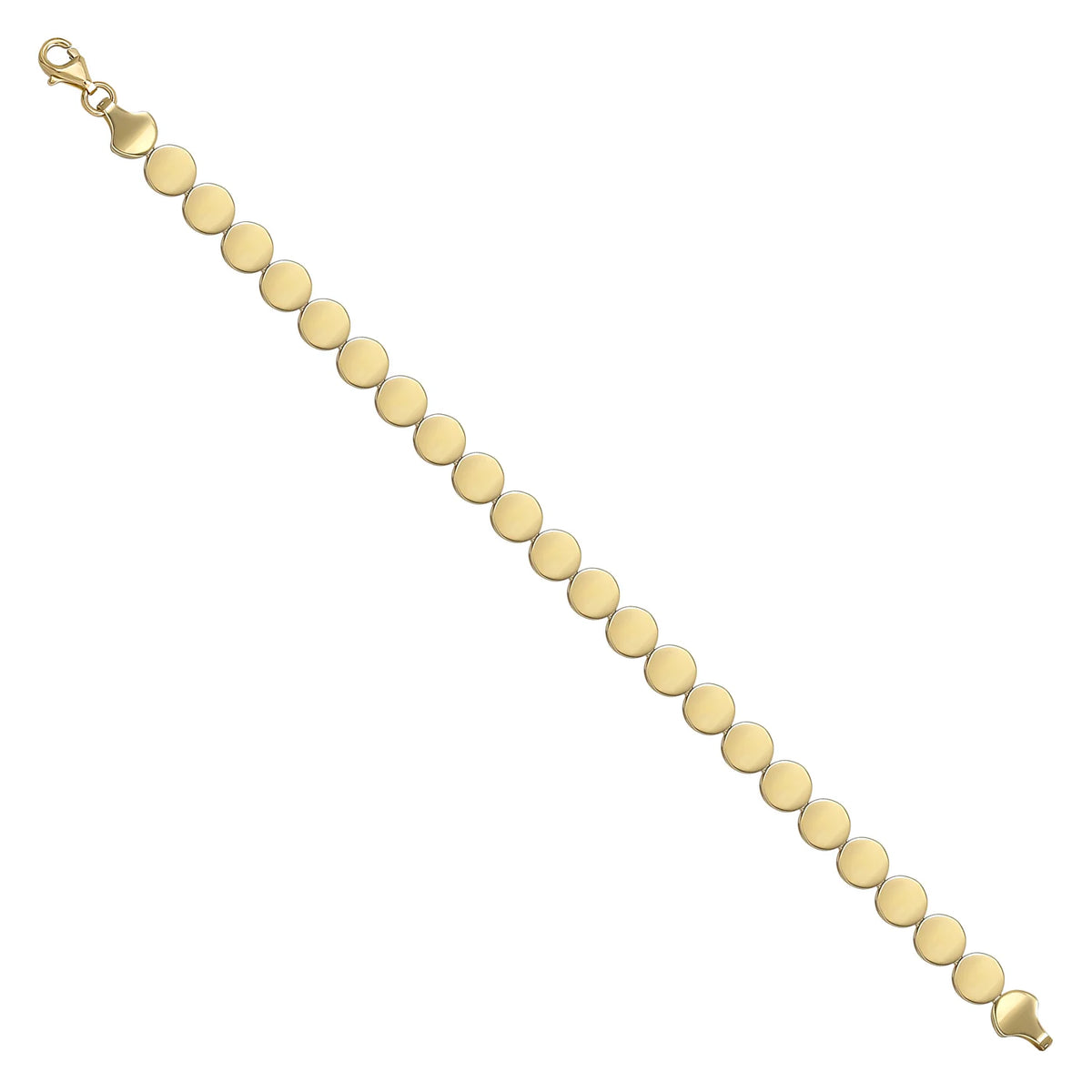 Solid gold id bracelet, 6.80 g — shown at an angle across the frame.