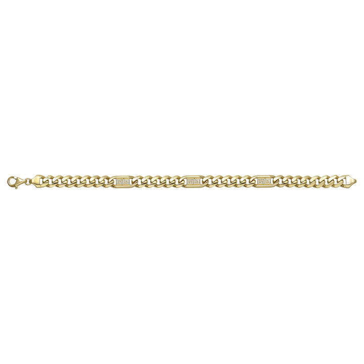Solid gold curb bracelet, 8.37 g — shown square on a plain background.