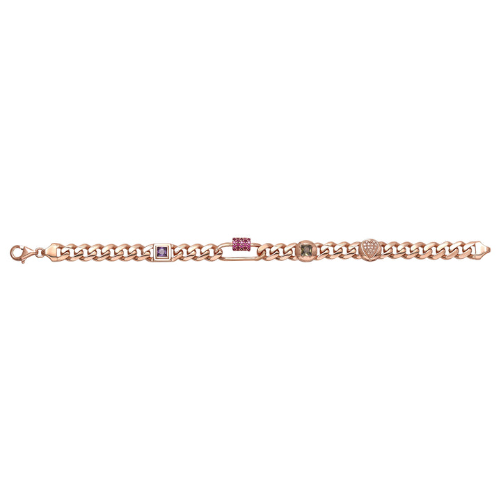 Solid gold curb bracelet, 10.06 g — shown square on a plain background.