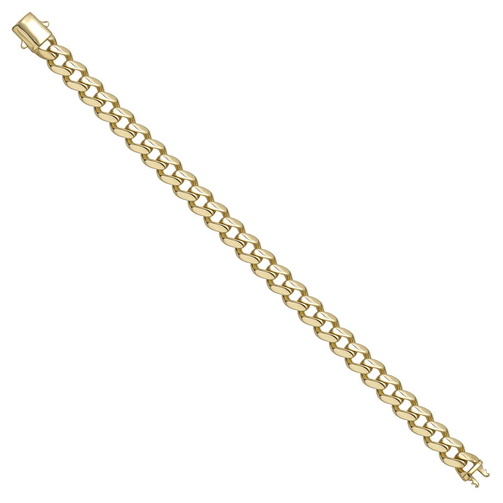 Solid gold curb bracelet, 16.46 g — shown at an angle across the frame.
