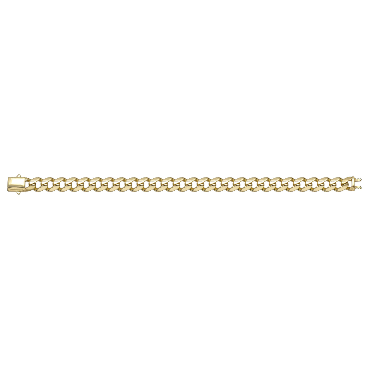 Solid gold curb bracelet, 16.46 g — shown square on a plain background.