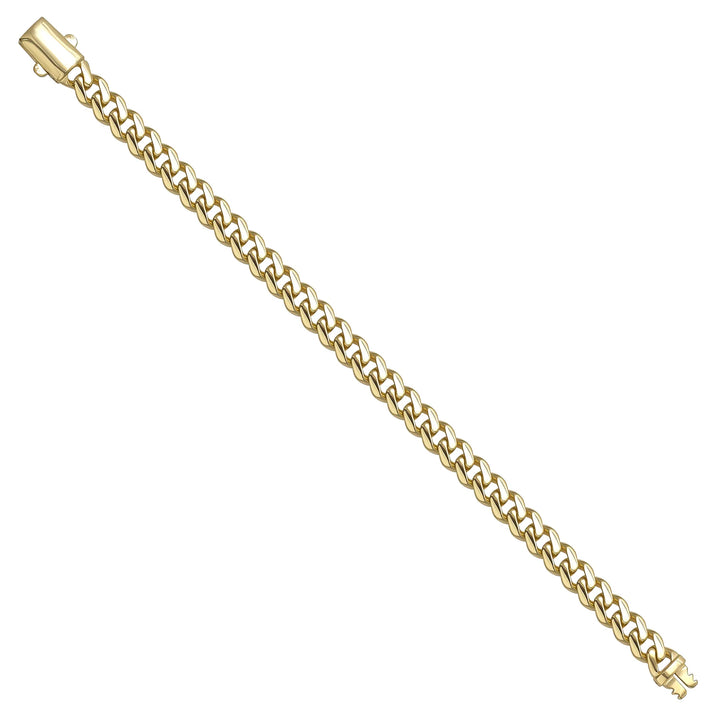 Solid gold curb bracelet, 10.16 g — shown at an angle across the frame.