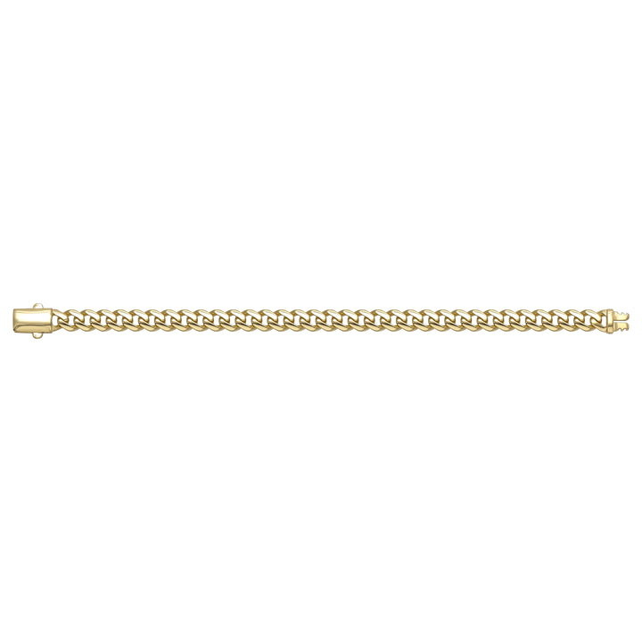 Solid gold curb bracelet, 10.16 g — shown square on a plain background.