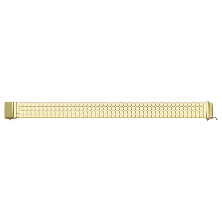 Solid gold brick link bracelet, 22.25 g — shown square on a plain background.