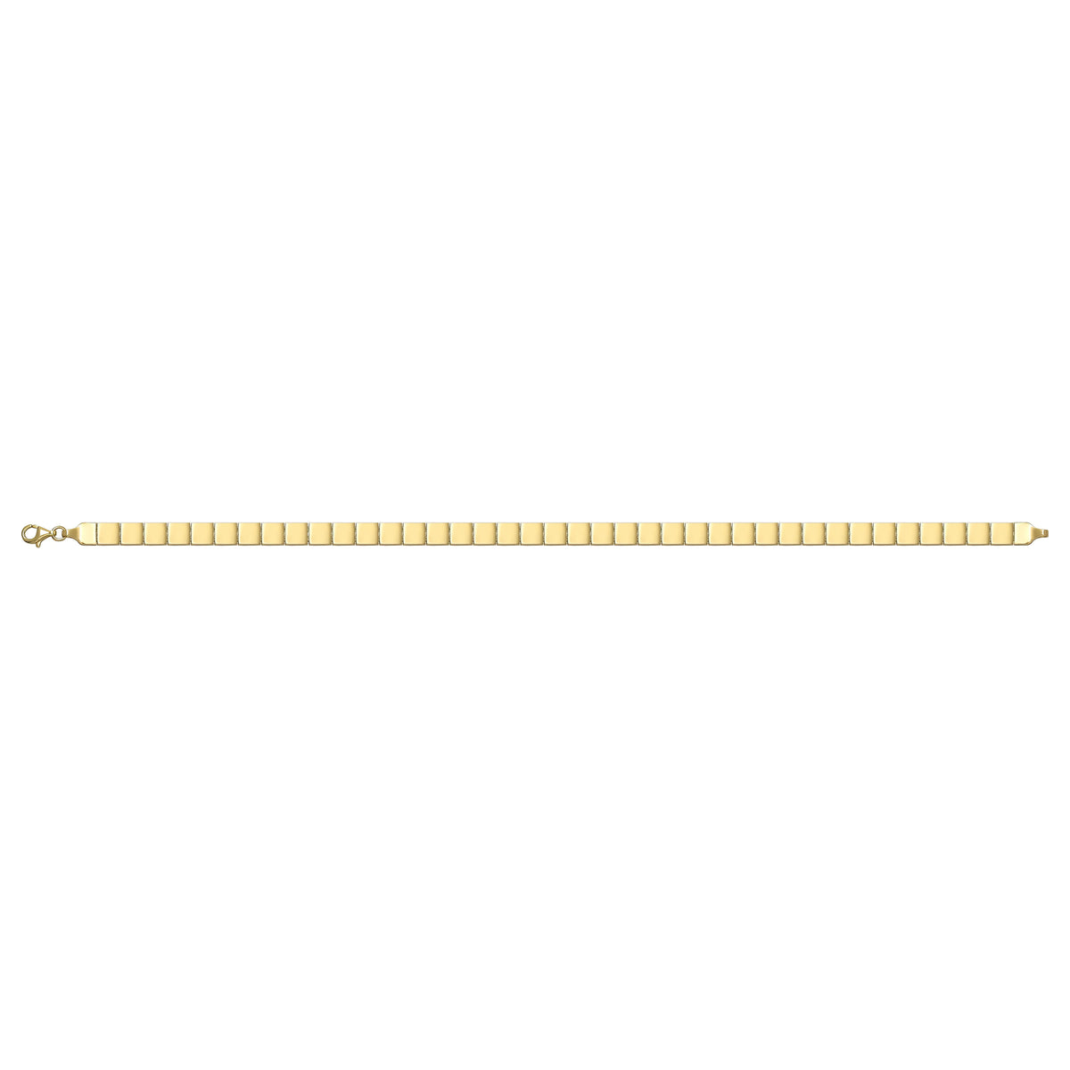 Solid gold id bracelet, 5.85 g — shown square on a plain background.